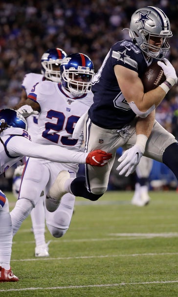 Prescott throws for 3 TDs as Cowboys beat Giants again